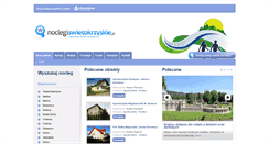 Desktop Screenshot of noclegiswietokrzyskie.pl